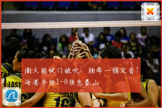 谢文能破门被吹，杨希一锤定音！海港半场1-0领先泰山